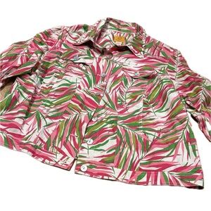 Ruby Rd. Women’s Pink and Green Blazer, Size 18W